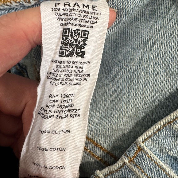 Frame Le High N Tight Crop Mini Bootcut Jeans - Picture 8 of 8